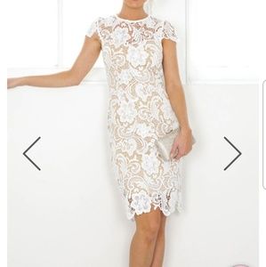 Showpo King of Hearts White Lace Dress